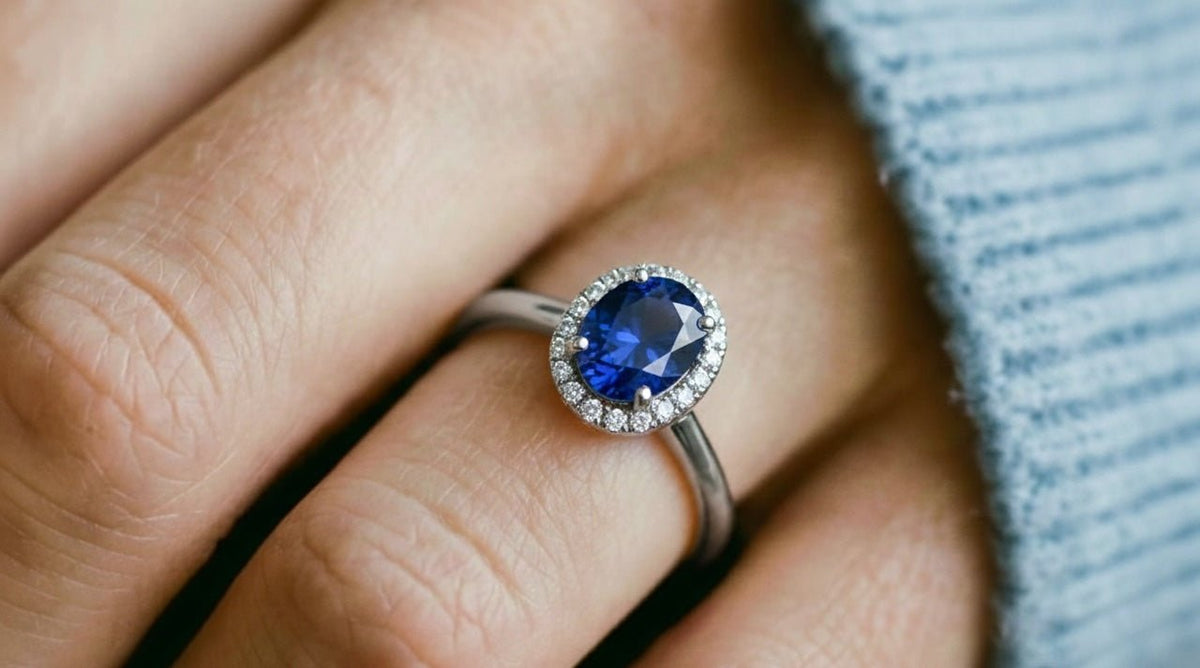 Saphirringe mit blauen Edelstein - BREEDIA