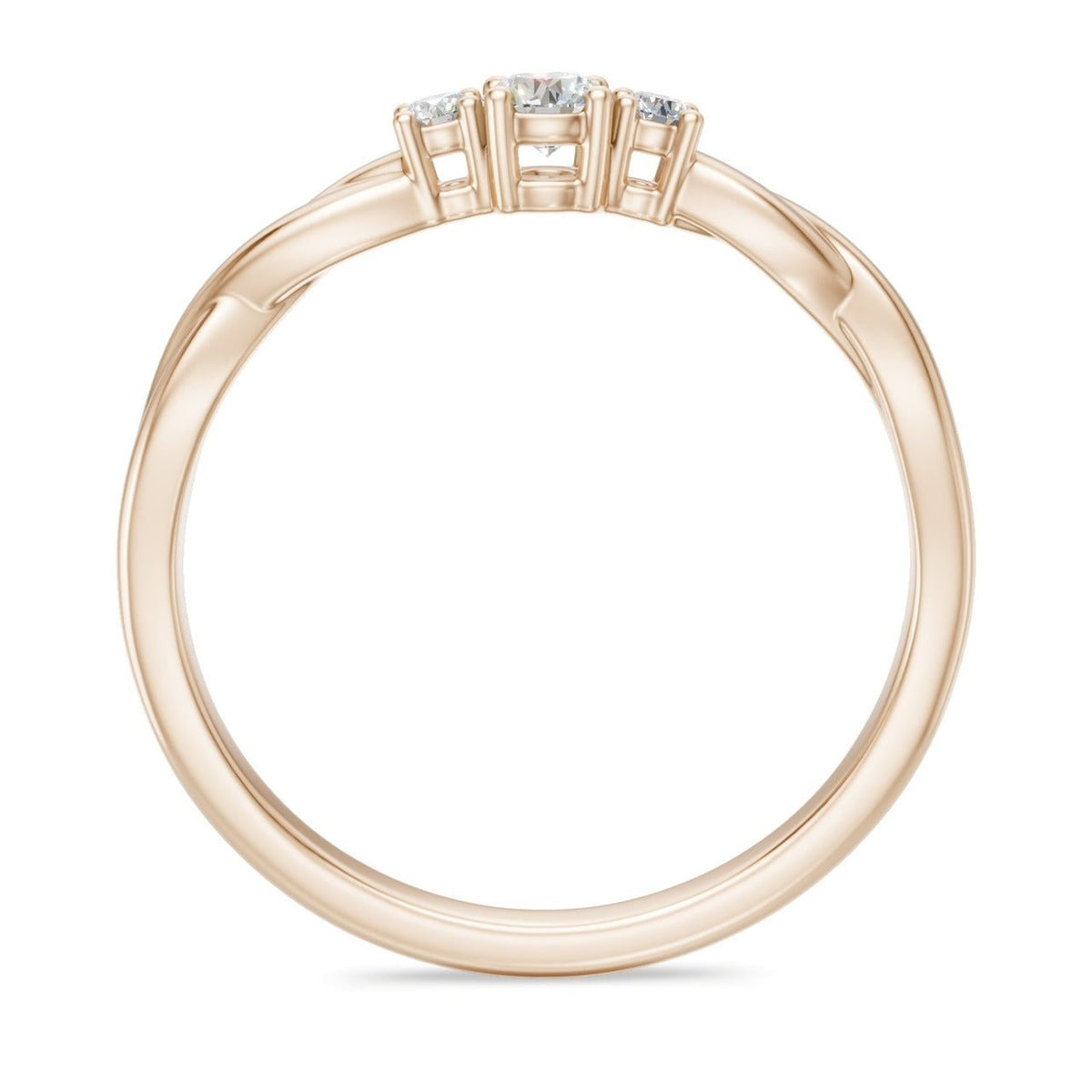 3-Stone Kordel 0,20 ct. - BREEDIA