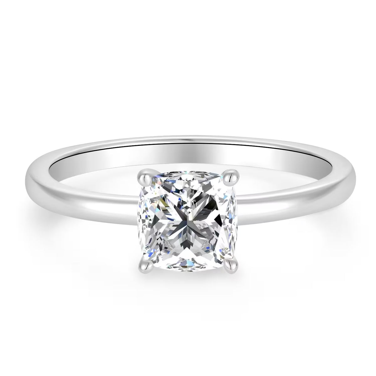 Klassik Cushion 1,00 ct. mit Labordiamant