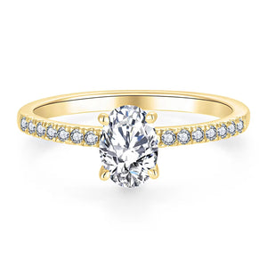 Oval Pavé 1,74 ct. mit Labordiamant