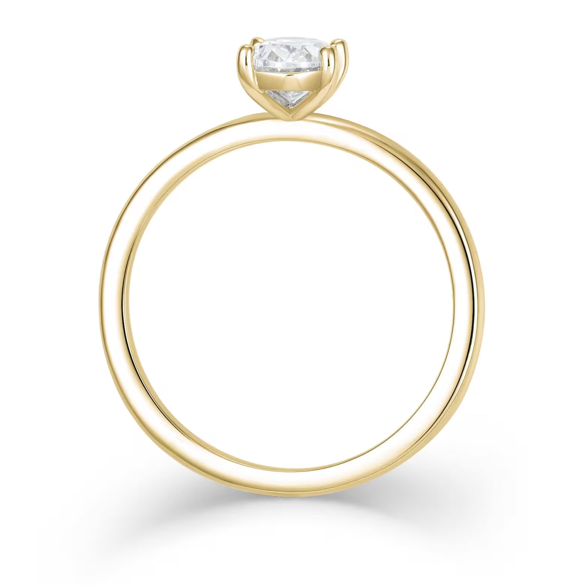 Klassik Oval 1,50 ct. mit Labordiamant