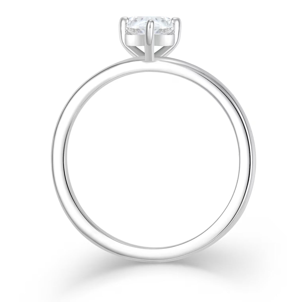Klassik Pear 1,00 ct. mit Labordiamant
