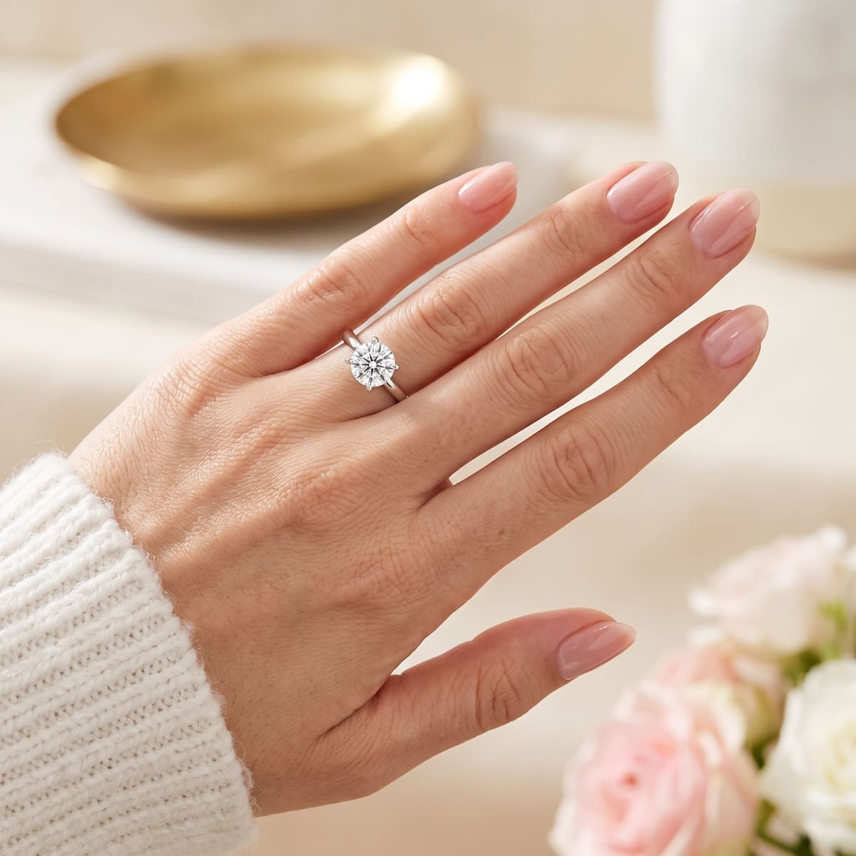 Klassik Brilliant 1,00 ct. mit Labordiamant