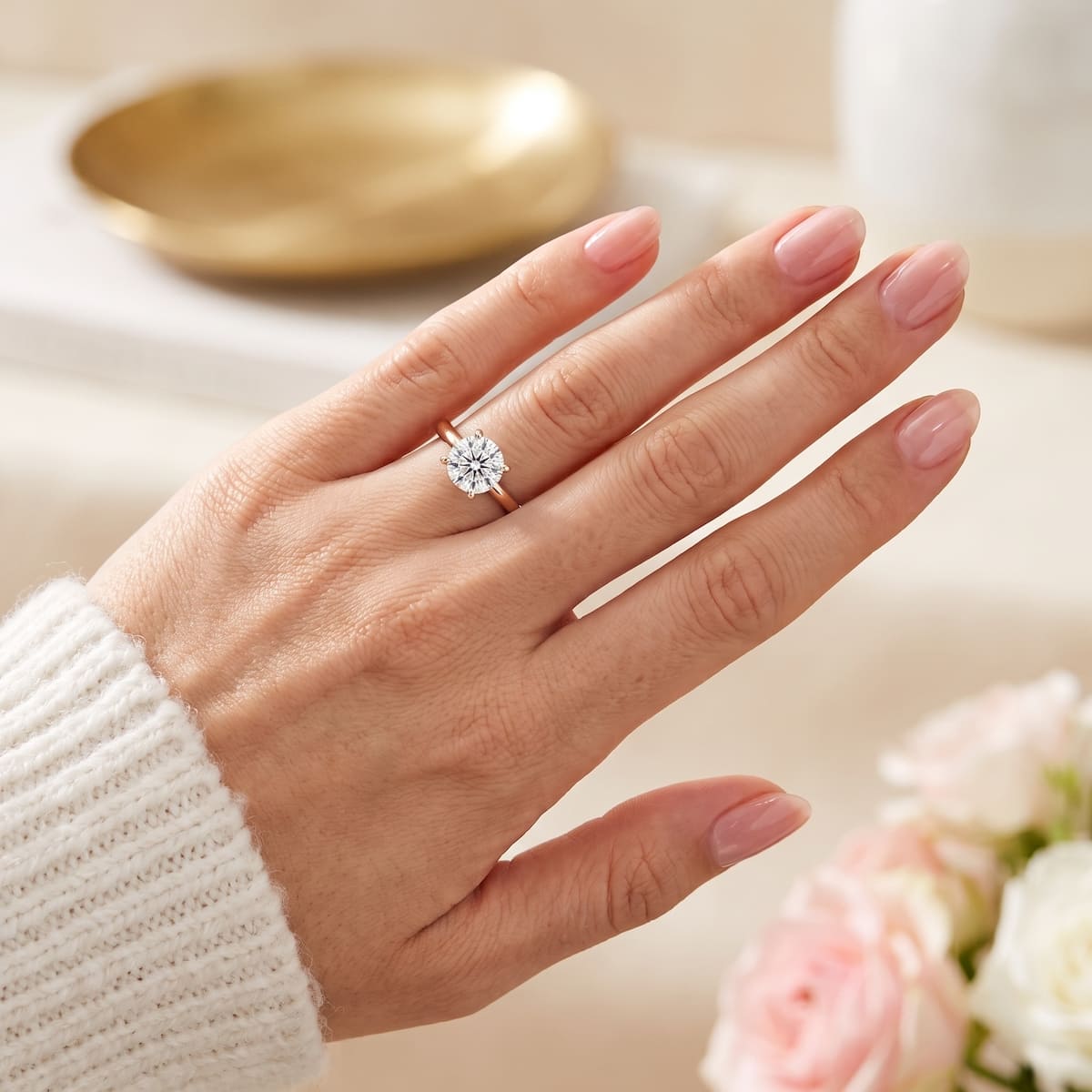 Klassik Brilliant 1,00 ct. mit Labordiamant