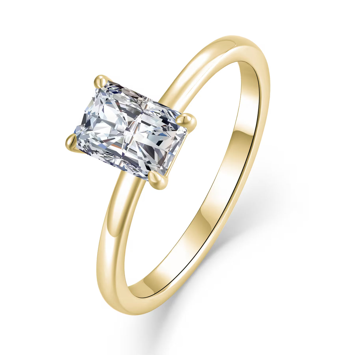 Klassik Radiant 1,00 ct. mit Labordiamant