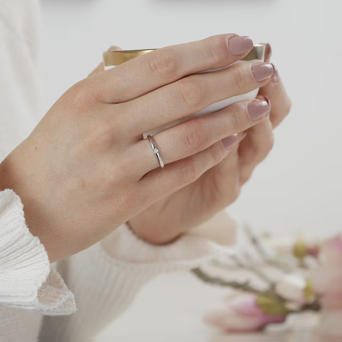 Spannring 0,04 ct.