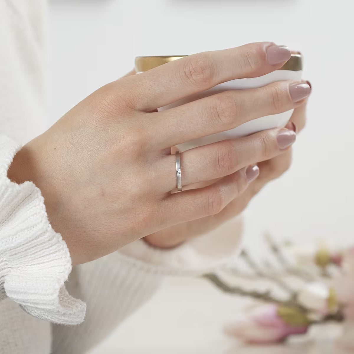 Spannring Prinzess 0,04 ct.