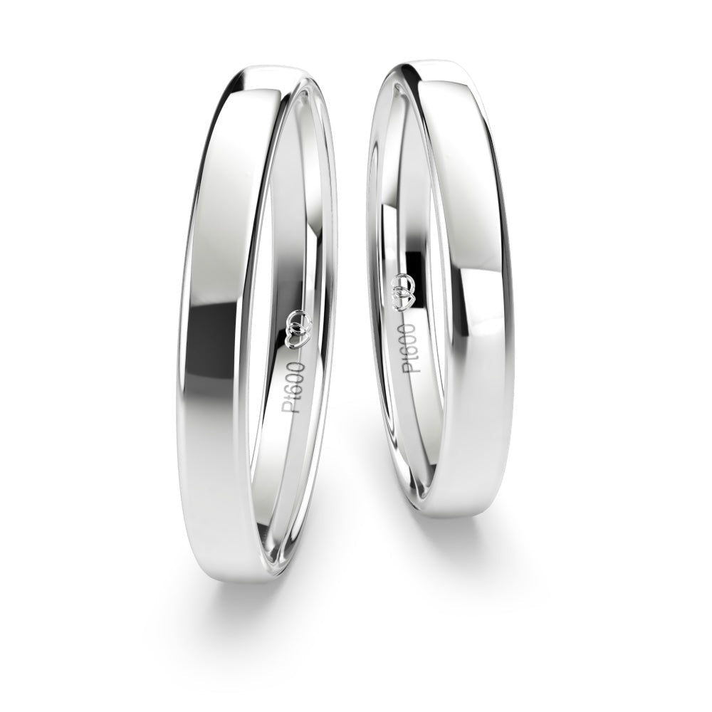Eheringe 3 mm ohne Steine - BREEDIA