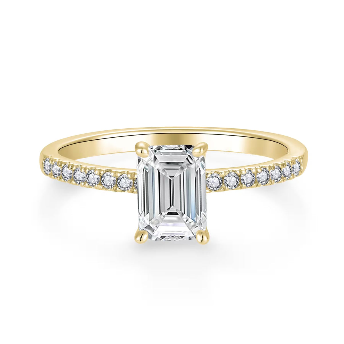 Emerald Pavé 1,16 ct. mit Labordiamant