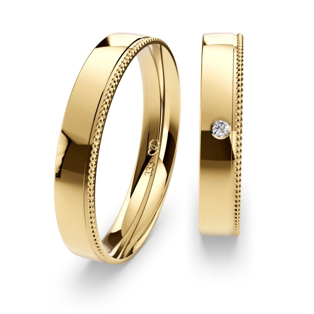 Hochzeitsringe Perlierung No. 3 - BREEDIA