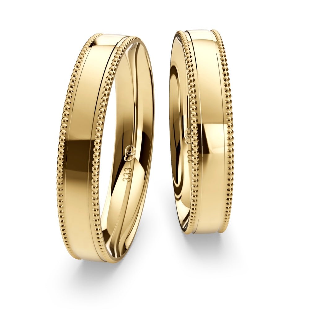 Hochzeitsringe Perlierung No. 8 - BREEDIA
