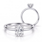Klassik Oval 1,00 ct. mit Labordiamant - BREEDIA